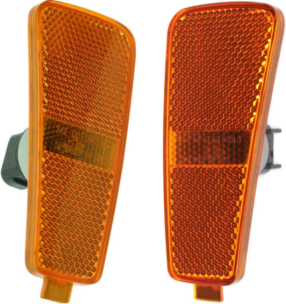 For Chevy HHR Side Marker Light Assembly 2006 07 08 09 10 2011 Driver and Passenger Side | Pair Front DOT Certified | GM2550193 | GM2551192 | 15875482