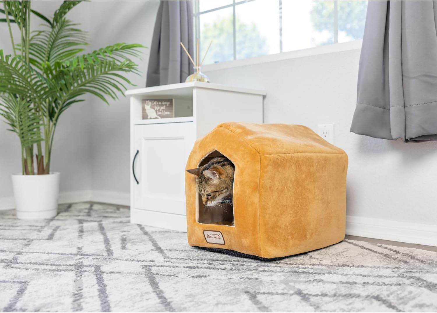 Armarkat Brown Cat Bed Size, 18-Inch by 14-Inch