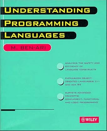 Understanding Programming Languages: Ben-Ari, M.: 9780471958468: Amazon ...