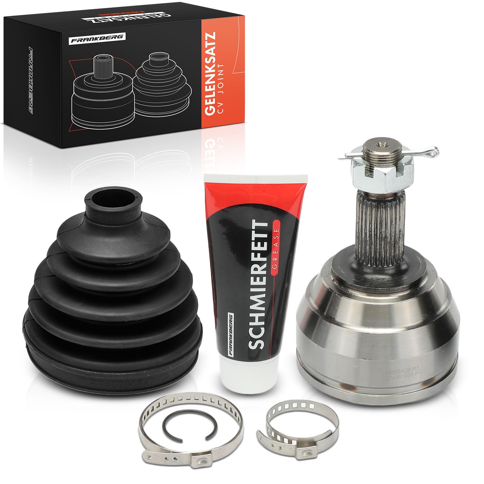 Frankberg Kit de juntas del eje de transmisión lado de la rueda delantera | Compatible con: Ulises 179, C8 EA EB, Fedra 179, 807 EB