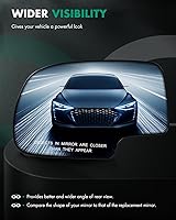 Vista 3 de SCITOO Espejo lateral del pasajero de cristal apto para 1999-2003 para Chevy Silverado Pickup 2007 para Chevy Silverado Pickup 2000 para Chevy