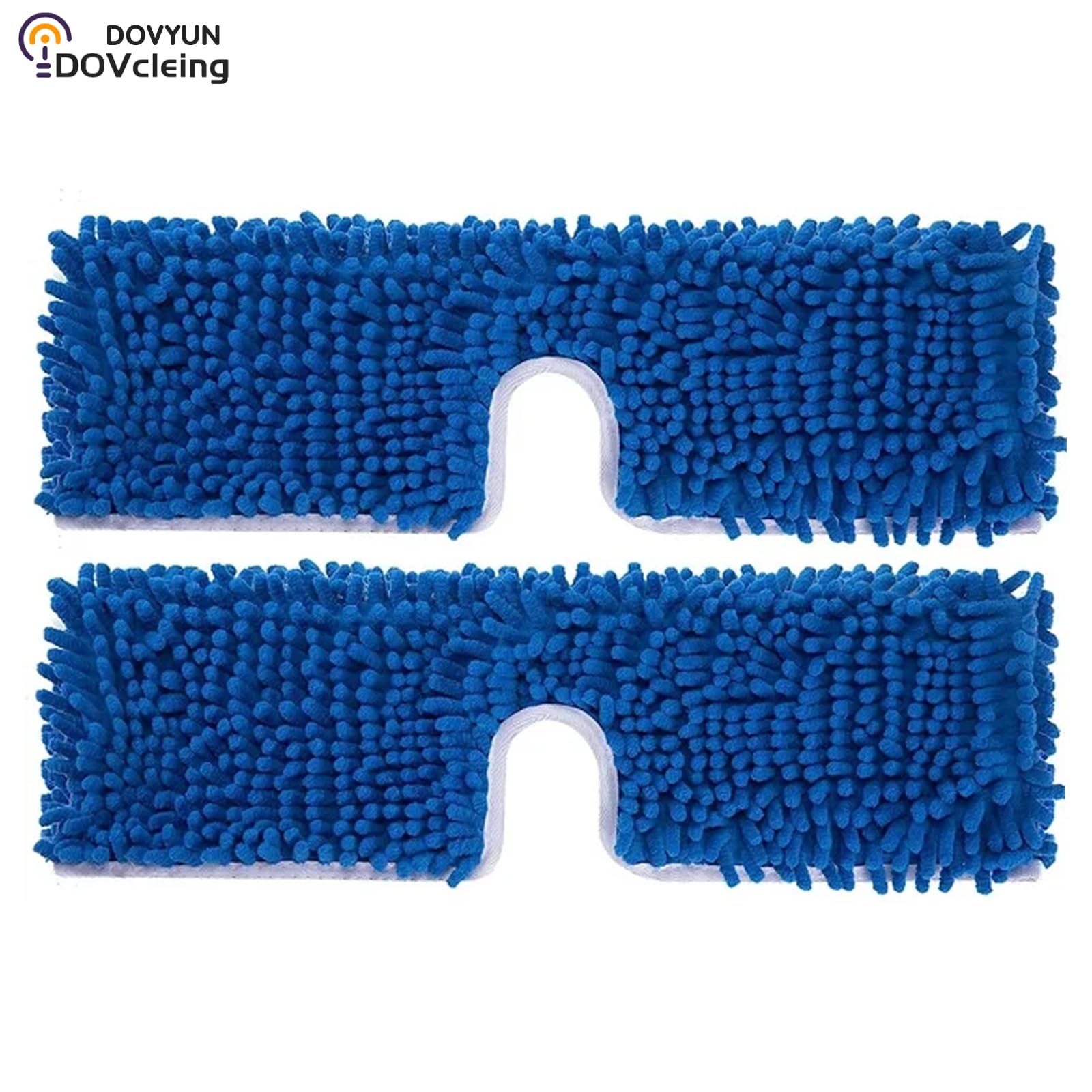Paquete de 2 recambios de fregona de chenilla compatibles con fregona abatible de microfibra