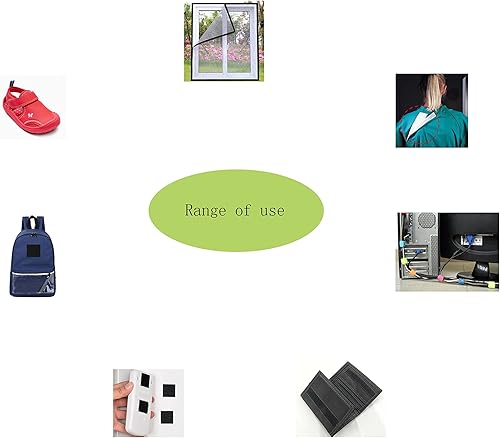 Miniatura 2 de Wish you have a nice day 1.5 pulgadas blanco coser en gancho y bucle de cierre (1.5 pulgadas, 10 yardas)