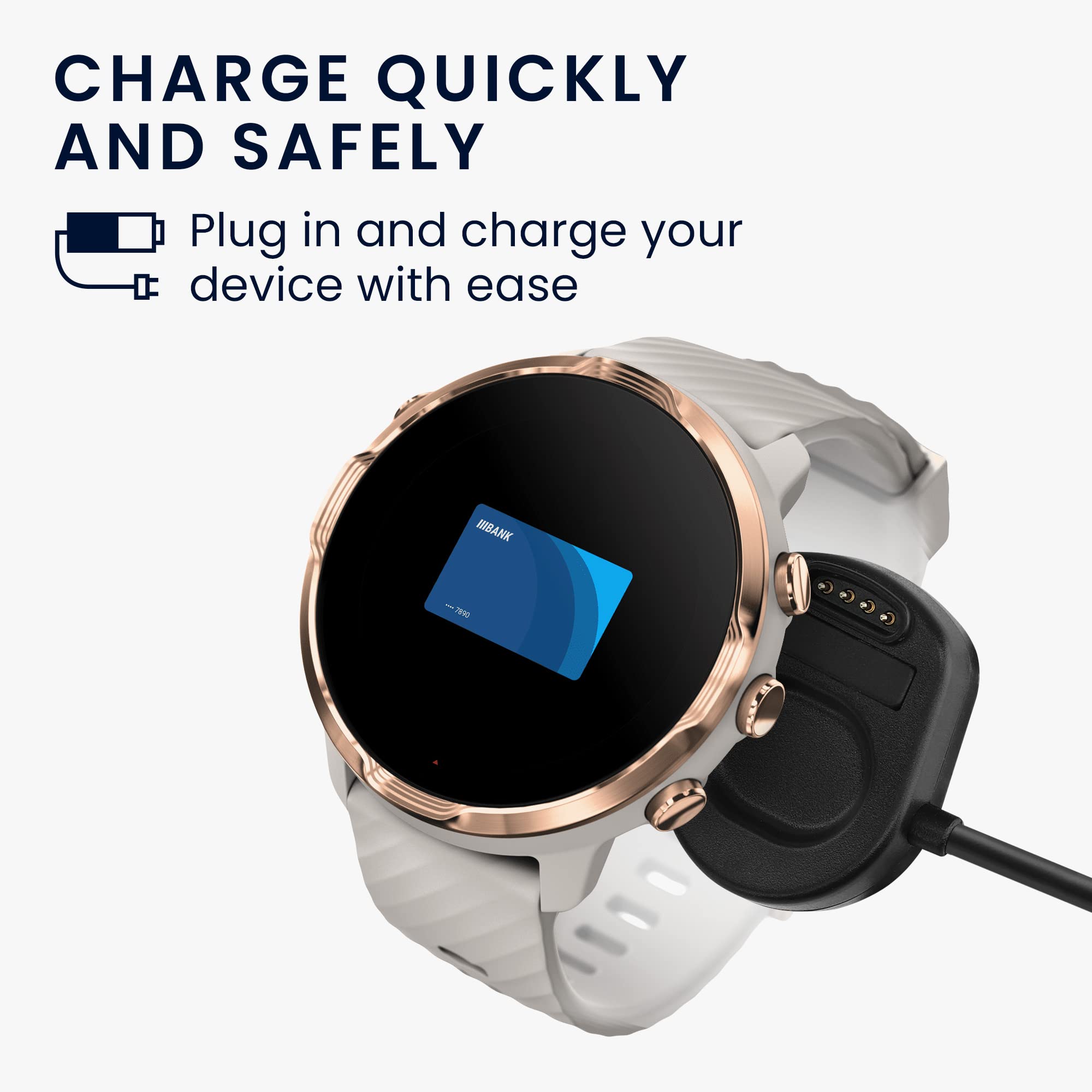 Kwmobile Cavo USB Per Suunto Vertical E Race S – Ricarica E Trasferimento Dati, Lunghezza 100 Cm