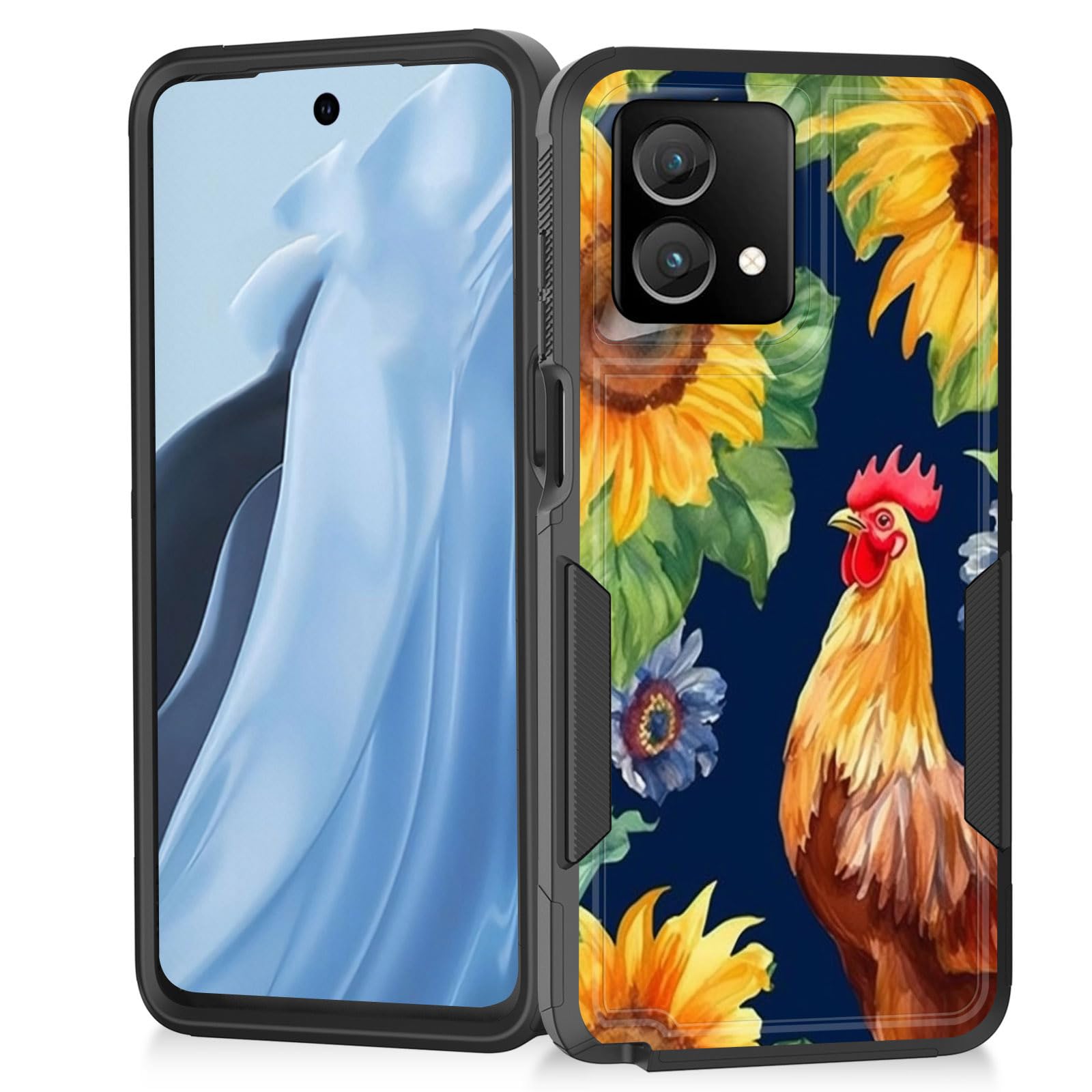 Vobber for Moto G Stylus 5G 2023 Case,Heavy Duty Dual Layer Hybrid Hard PC Soft Rubber Shockproof Protective Rugged Bumper Case for Motorola Moto G