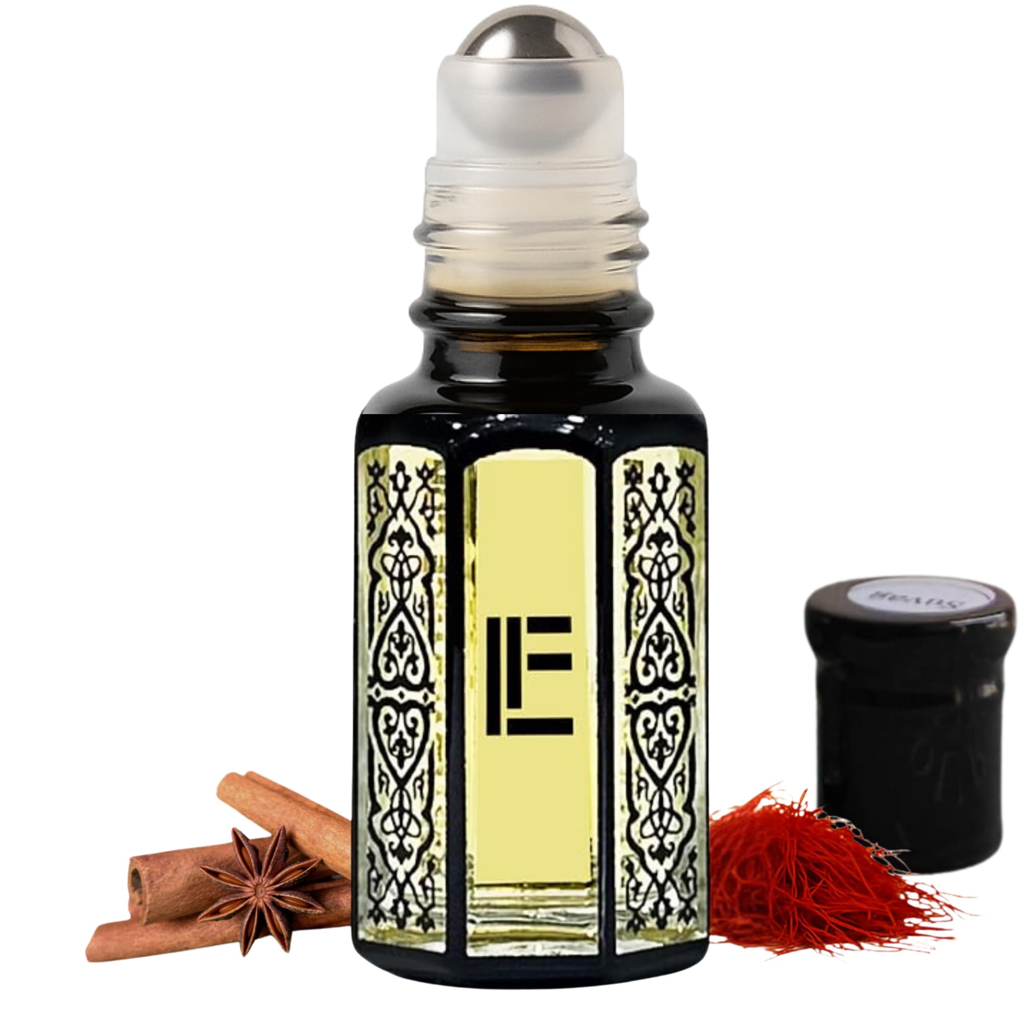 Roll On Perfume Oil 6 ml - Spicebom – Warm Woody Spicy Long Lasting Alcohol Free Men’s Fragrance Concentrated Body Oil Travel Size Inspired Alternative Scent