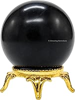 Vista 50 de Amazing Gemstone Bola de cristal de cuarzo transparente con soporte, bolas de meditación de esfera de cristal de 1.5 pulgadas para brujería y bolas
