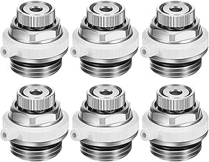 6x Messing Entlüftungsventil 1/2" - Automatische Entlüftung Für Solar & Warmwasserbereiter
