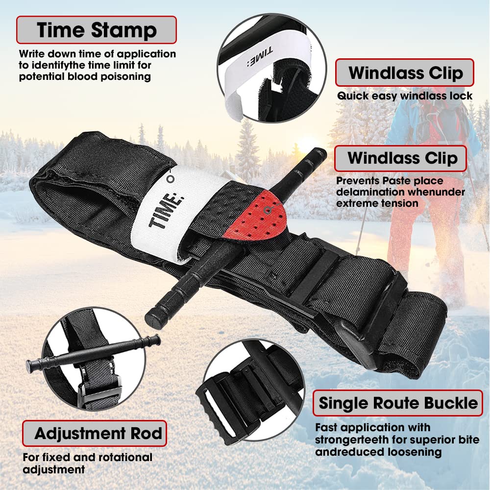 Eowppue Laccio Emostatico Tattico - 4 Pezzi Per Emergenze Outdoor