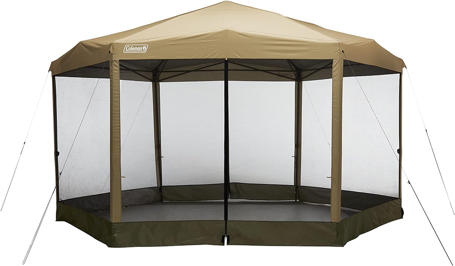 Coleman 15' x 13' Beige and Gray Screen Canopy Tent