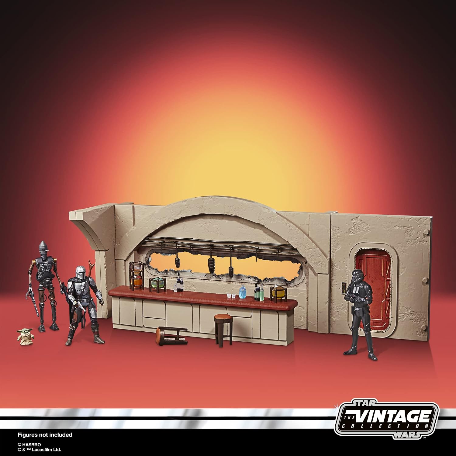 Star Wars Hasbro The Vintage Collection The Mandalorian Nevarro Cantina Playset, Imperial Death Trooper (Nevarro) Action Figure - Image 5