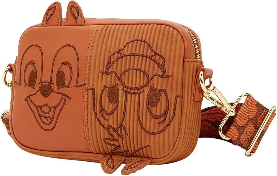 Amazon.com: Loungefly Chip 'n' Dale Sling Crossbody Bag with Coin