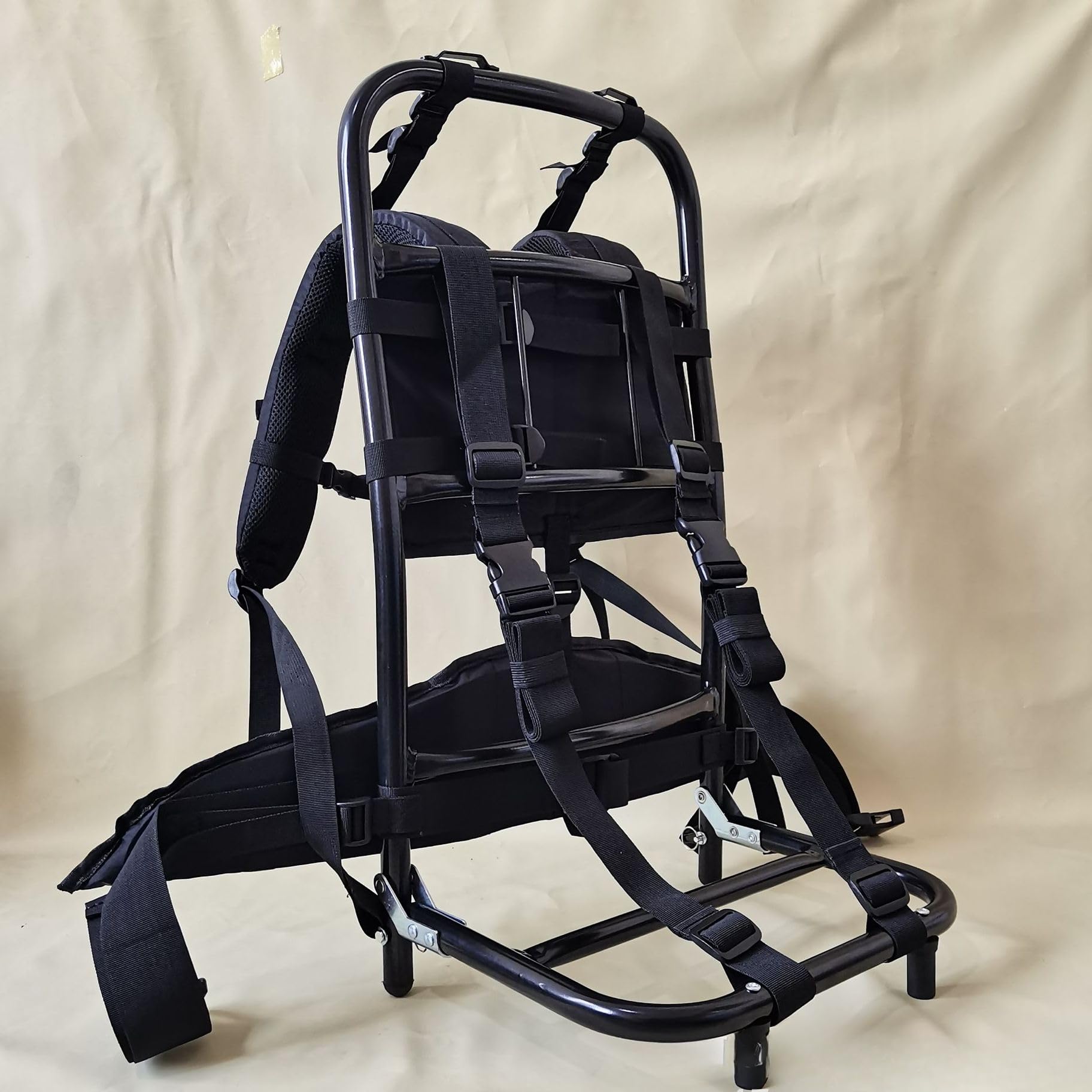 Amazon | アルミフレームパック軽量 背負う補助具 折りたたみ可能 着脱