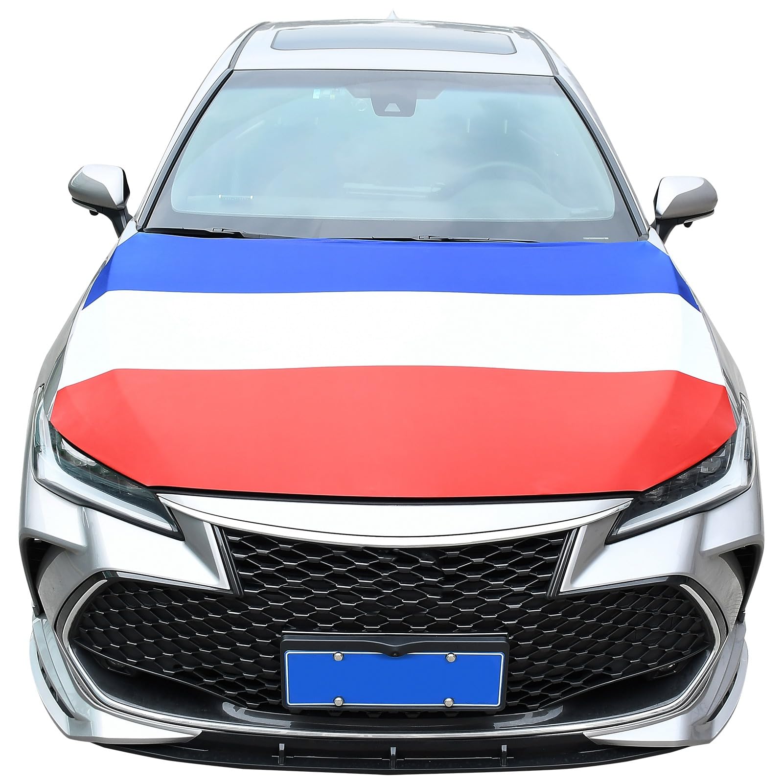 Blueshyhall Bâche de protection pour capot de voiture 120 x 150 cm élastique polyester résistant à l'usure lavable
