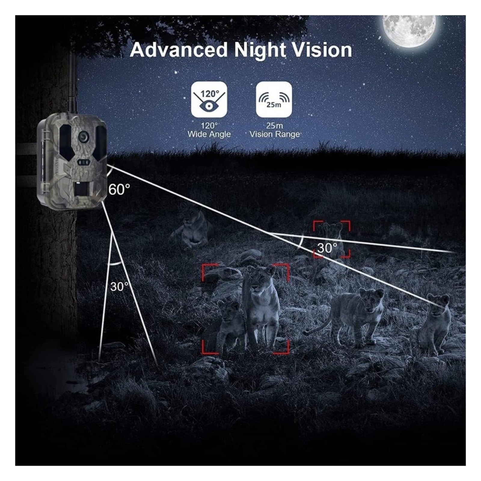 Outdoor 4K 50MP APP Del Telefono Della Fauna Selvatica Macchina Fotografica A Infrarossi 4G Integrato Impermeabile Di Visione Notturna IP66 Trappola Gioco Cam Registrazione Video Nitida
