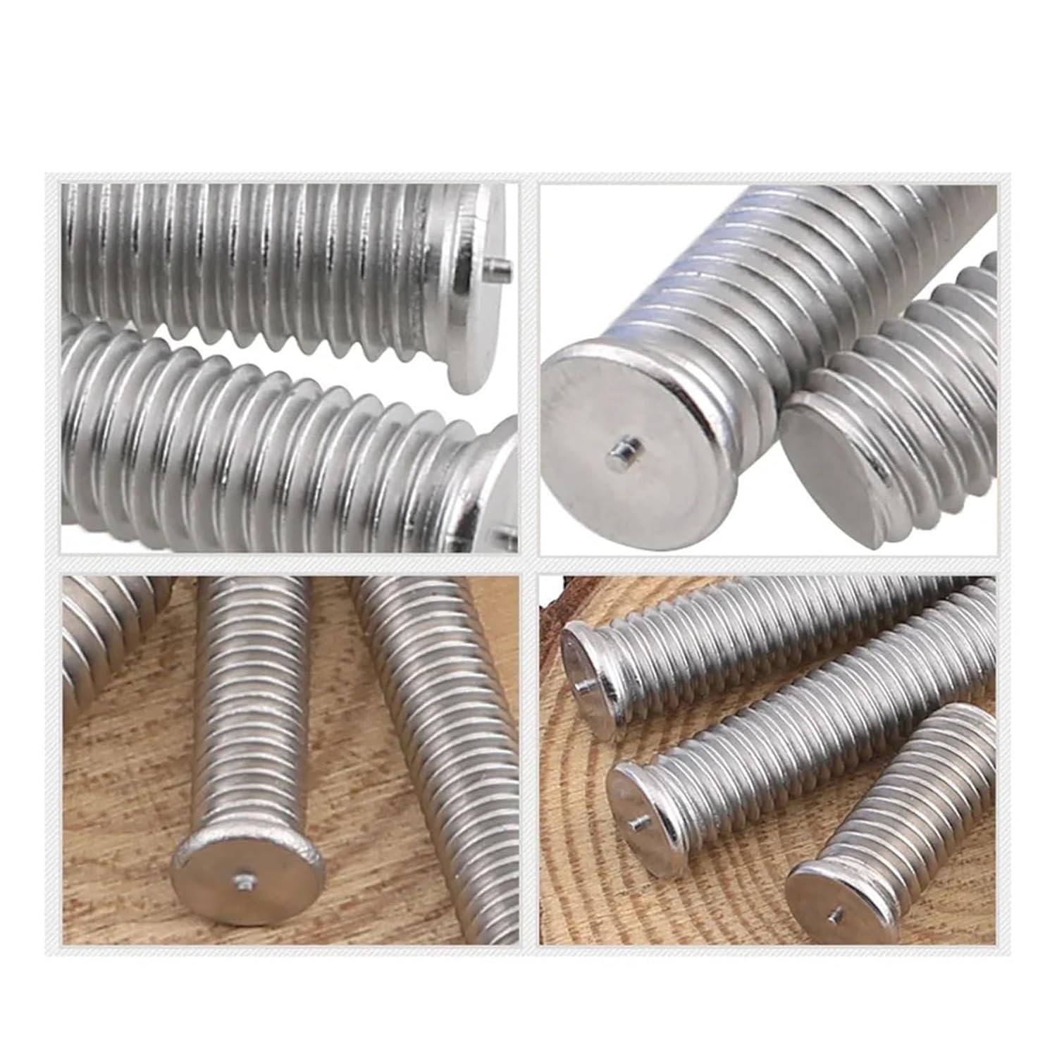 Spot Welding Screws, 5-20pc 304 Stainless Steel Stud Weld Spot Welding Screw Solder Point Nail Bolt(25mm,M6(5Pcs))
