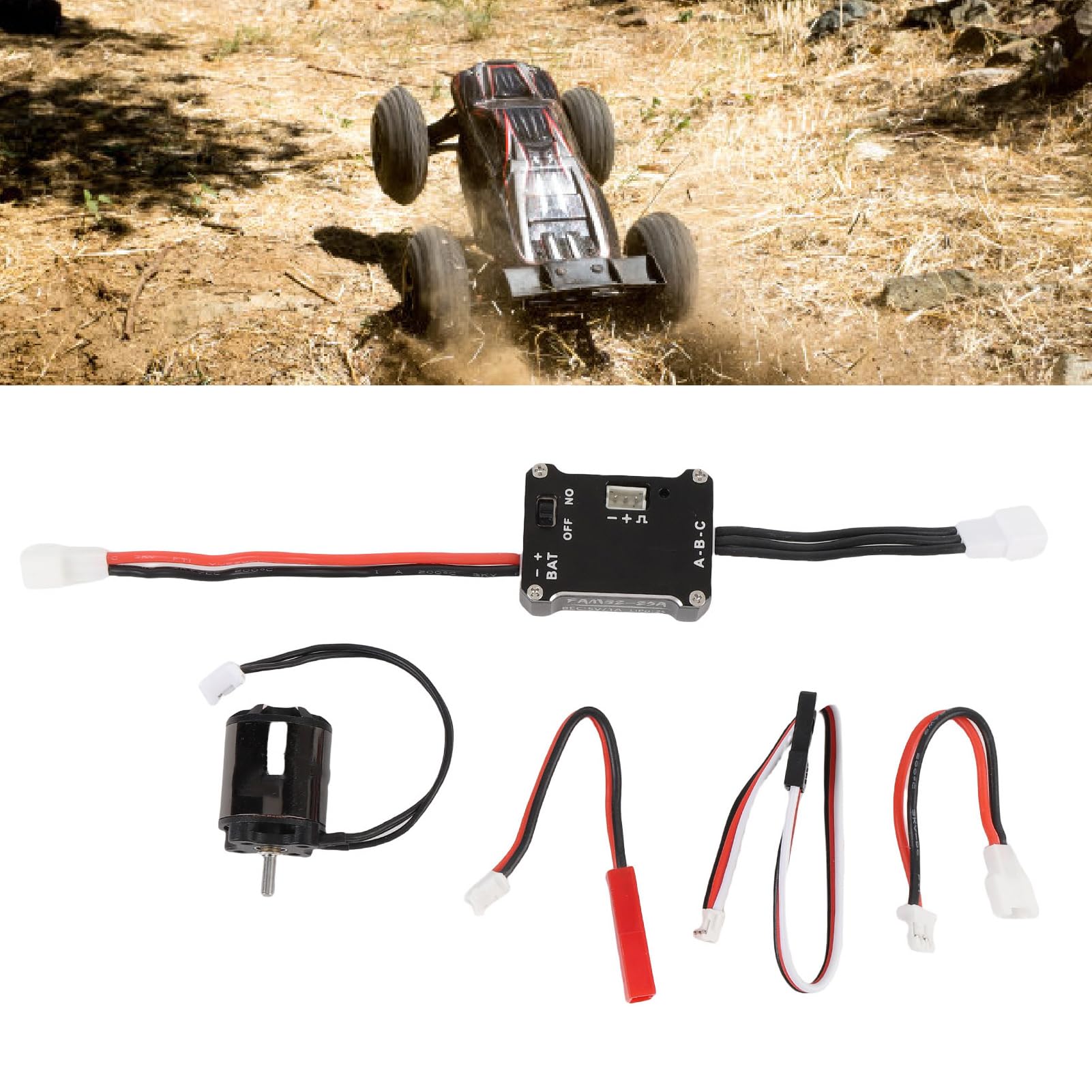 Juego de Motor sin Escobillas RC Integrado Compacto, par Potente para Coche RC 1/18 1/24 /28