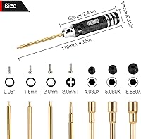 Vista 2 de INJORA Short Handle Hex Screwdriver Nut Driver Tool Kit for 1/18 1/24 RC Mini Crawler Car TRX4M SCX24 FCX24,7PCS