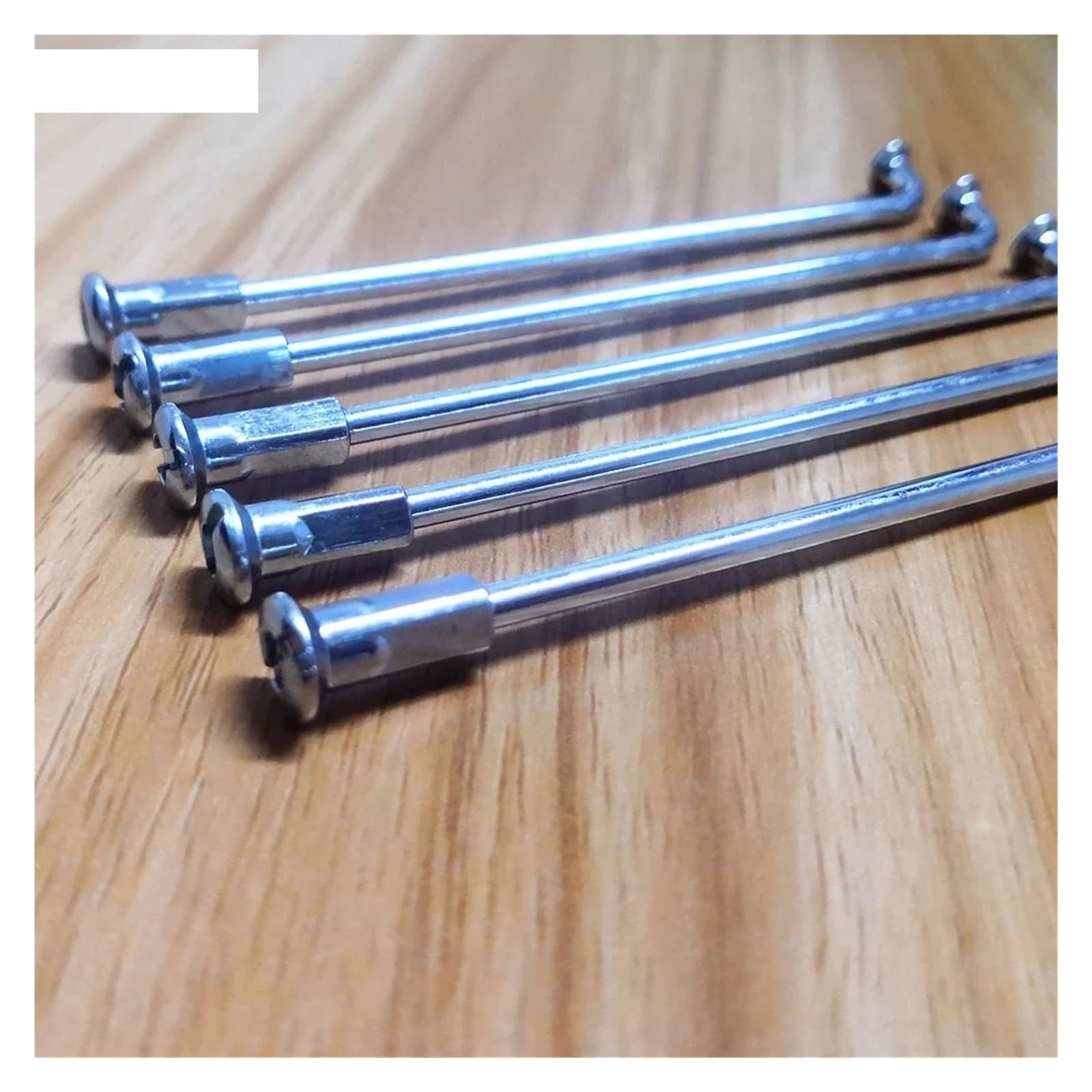 YLME 36 Stück Fahrradspeichen 10G - 3.0mm Stahlspeichen 55-225mm Mit Nippeln