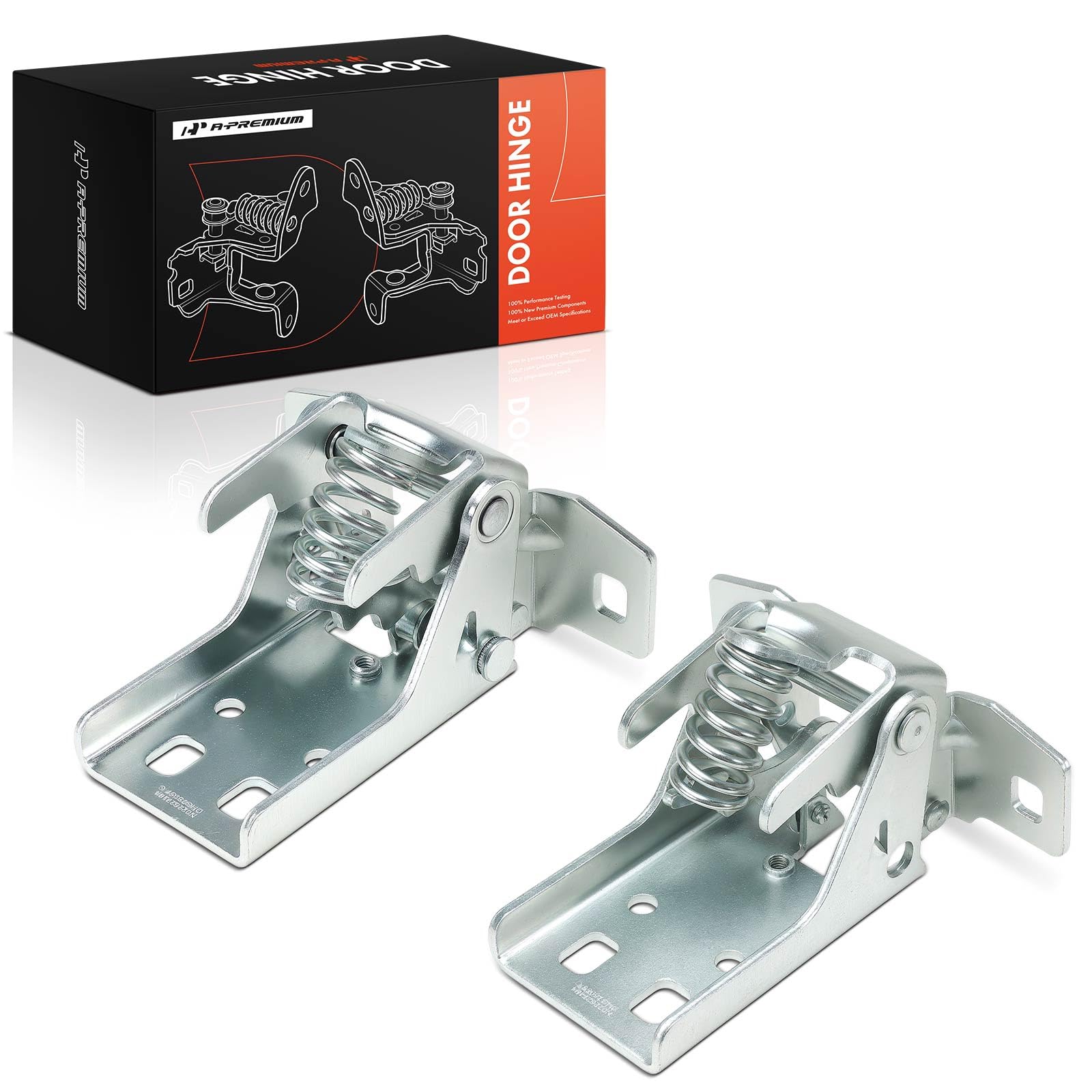 A-Premium Door Hinge Assembly Compatible with Dodge Ram 1500 1994-2001, Ram 2500 3500 1994-2002, Front Driver & Passenger Upper Side, 2-PC Set