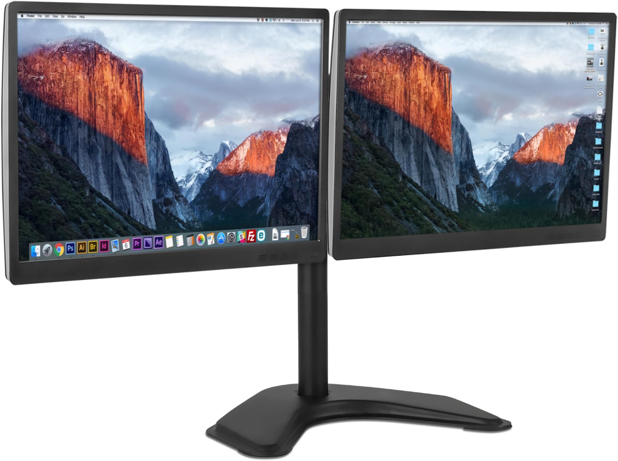 Amazon.com: Mount-It! Dual Monitor Stand for Desk - 2 Screen Mount for ...