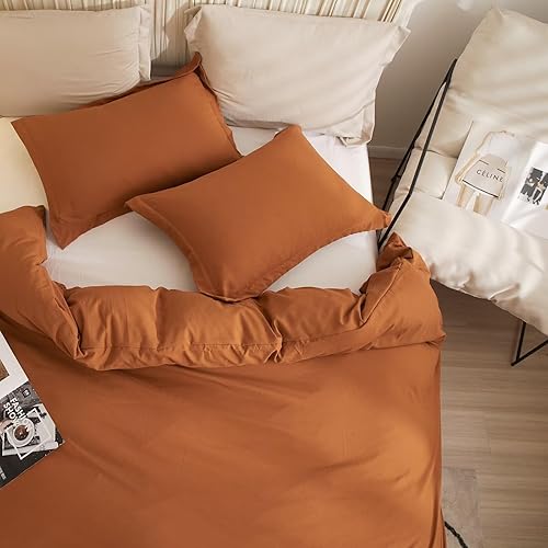 Miniatura 8 de VClife juego de funda de edredón de algodón de tamaño king, con patrón floral, ropa de cama ultrasuave y ligera, para niños, adolescentes y adultos