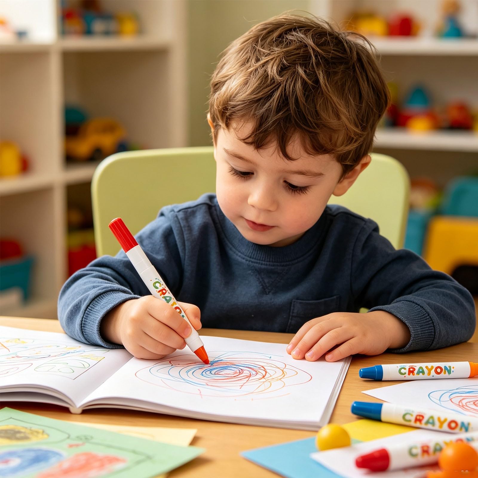 Drehbare Wachsmalstifte für Kinderkunstprojekte, geschmeidige Wachsmalstifte, mischbare Farben, zum Zeichnen, Skizzieren, Schattieren und Ausmalen auf Papier oder Spielzeug-787