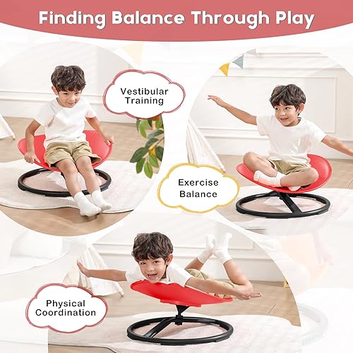 Miniatura 3 de Juguetes sensoriales para niños, productos sensoriales para autismo, para sentarse y girar, juguetes para autismo, silla giratoria, silla giratoria