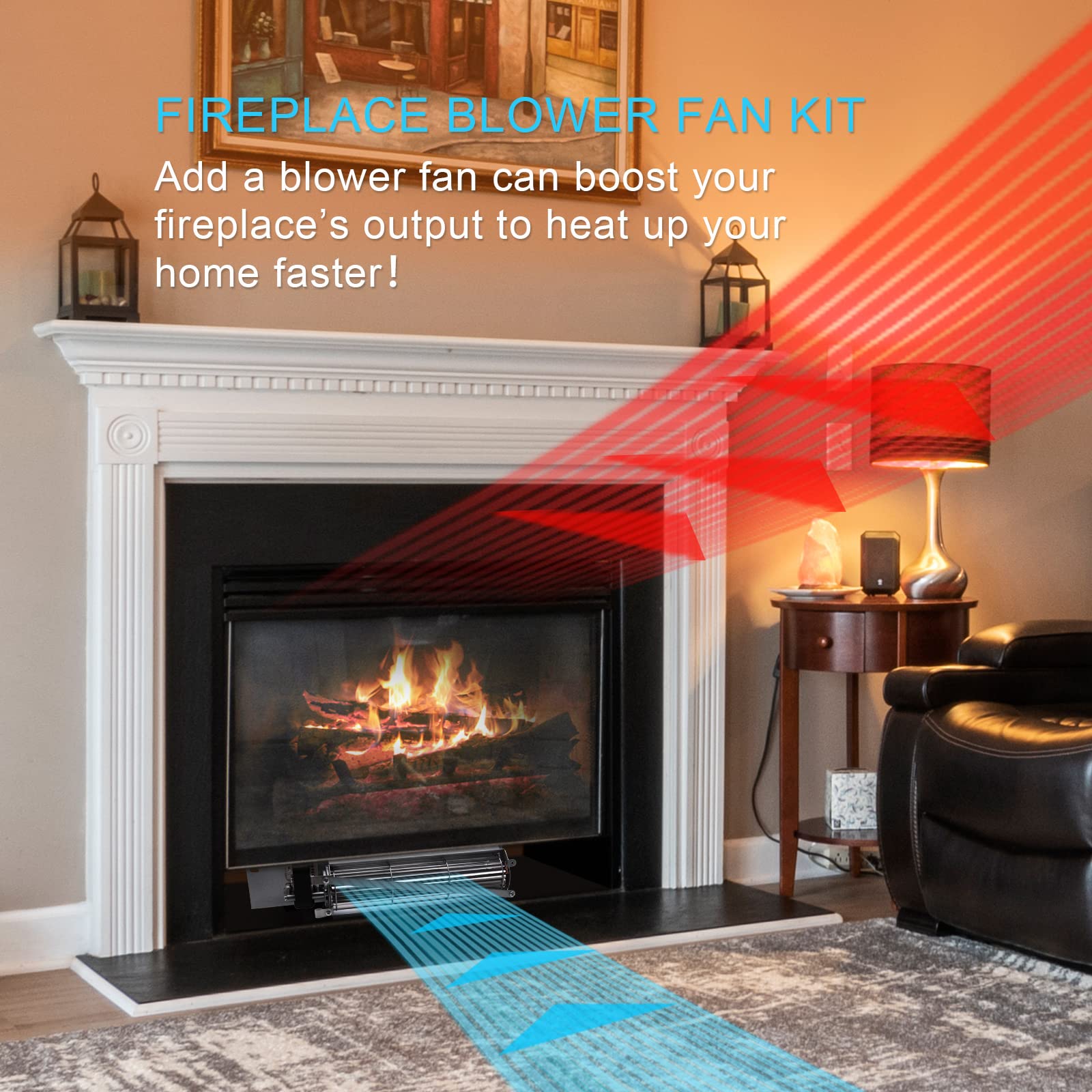 Snapklik.com : Replacement Fireplace Blower Fan Kit For Majestic