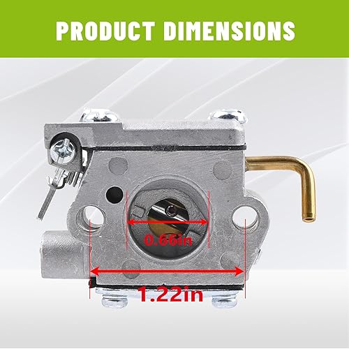 Miniatura 5 de WT-827 Repuesto de carburador para Bolens BL100 BL150 BL250 BL410 Reemplazo para máquinas Yard Man YM20CS YM1000 YM1500 YM320BV YM400 YM70SS 9,186.4