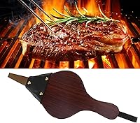 Vista 8 de EBTOOLS Fuelle de chimenea, fuelle de madera de 12 pulgadas, soplador de chimenea manual de madera con correa para colgar para acampar al aire