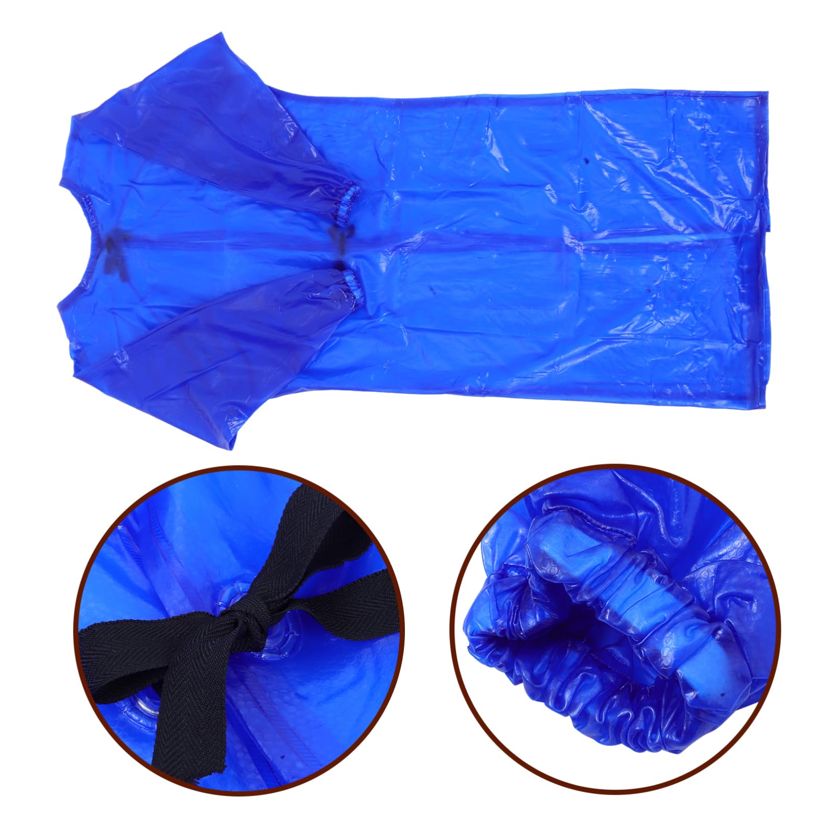 Langarmbluse Bulk-schürzen Küchenschürzenärmel Wasserdichte Schürzen Laborkittel Schürzen Masse Geschirrspülschürze Wasserdicht Laborjacke Pvc Blue