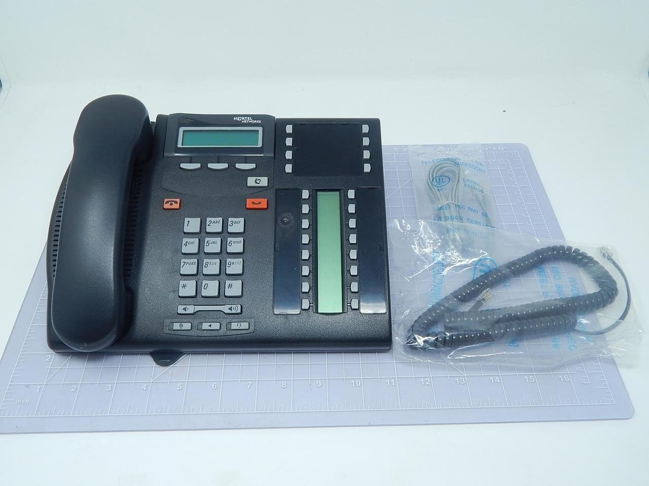 Nortel NT8B27JAAA T7316E Telephone Digital Phone Charcoal T108114