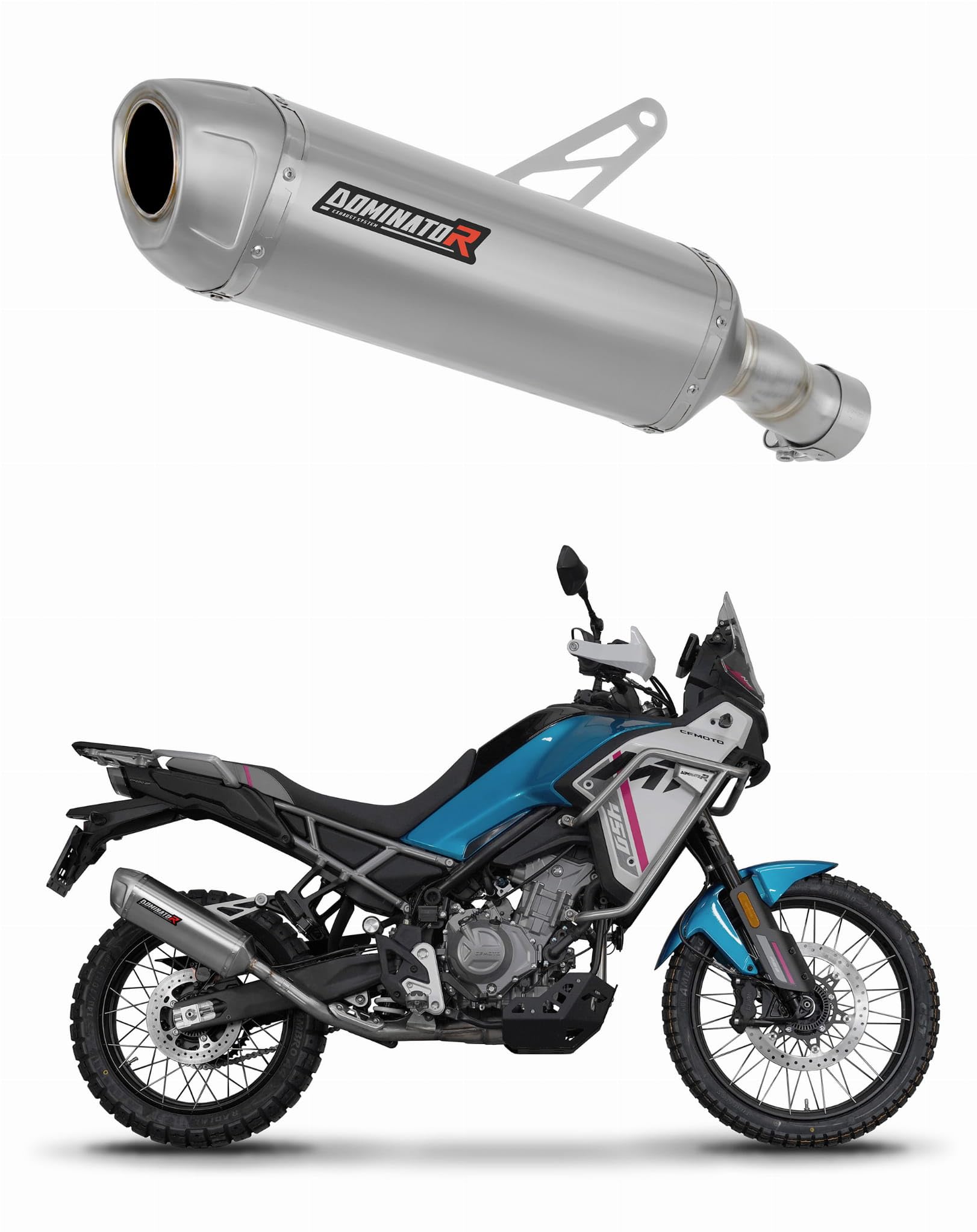 DOMINATOR Silenciador Escape S6 compatible con 450 MT 2025-2026