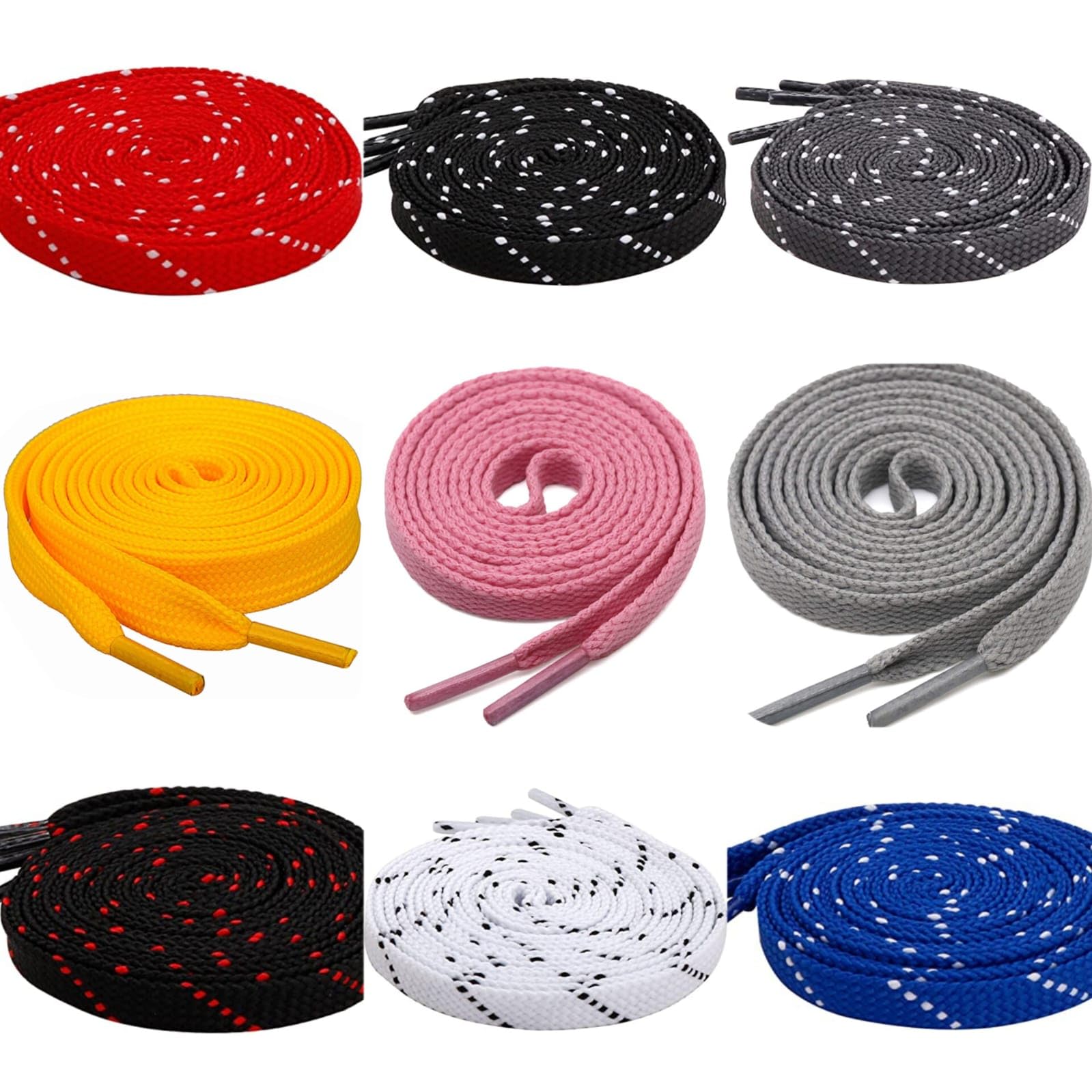 (9 pcs Colorful Unisex Flat Nada for Ethnic Indian Dresses Pajama Lehenga Saree Petticoat Salwar Churidar for Men and Women