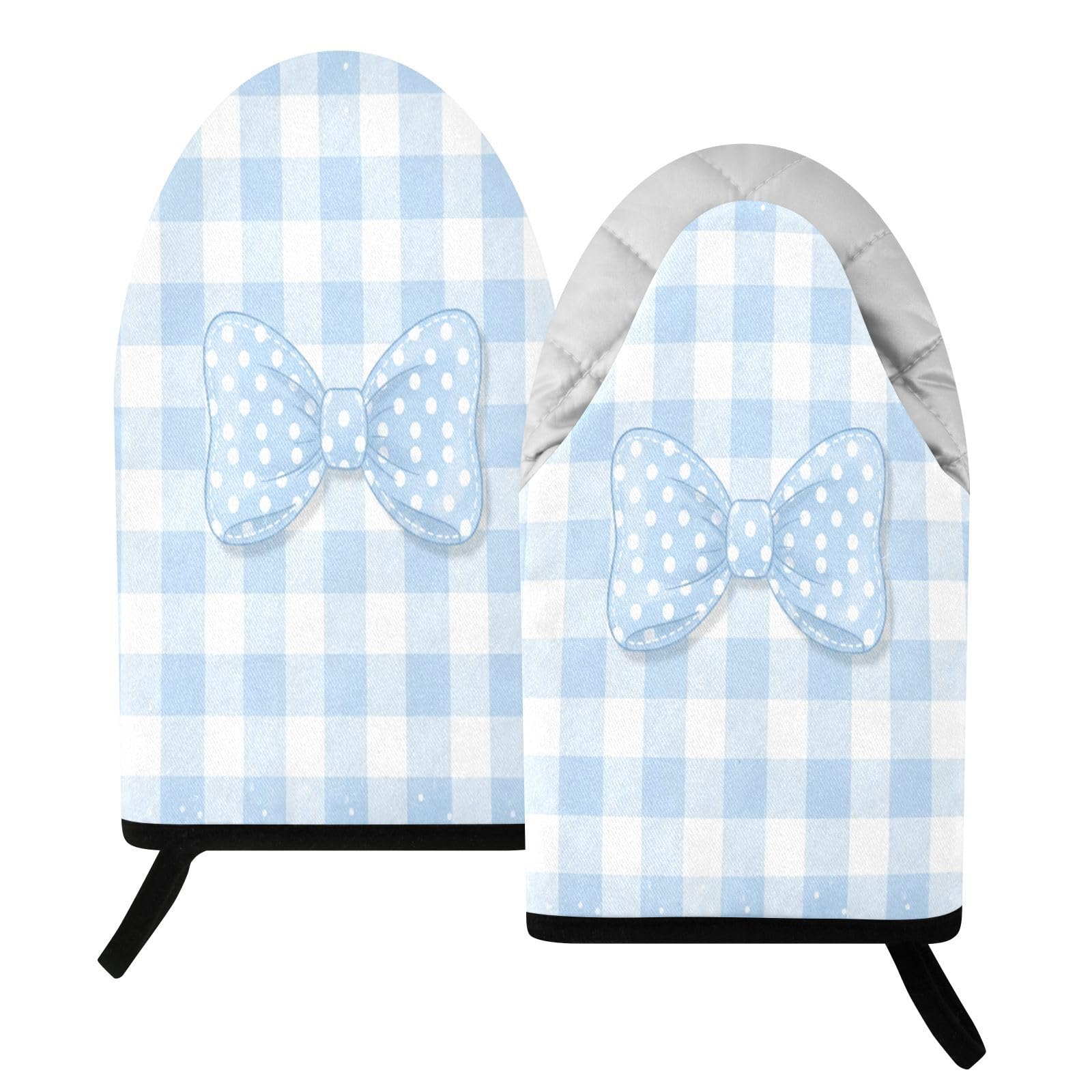 BURSTDDY Bows Oven Mitt,Heat Resistant Kitchen Mitts for Cooking