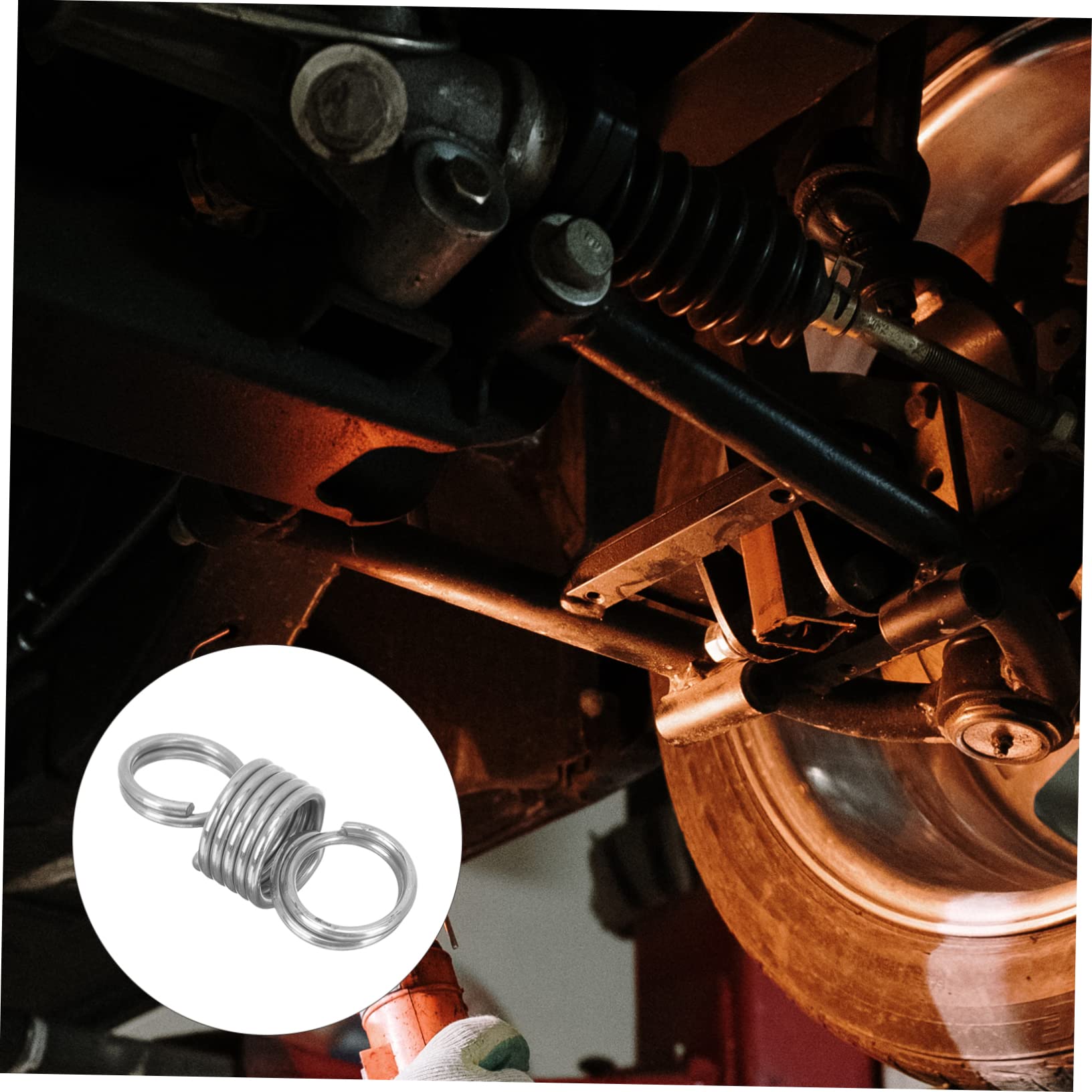 Split Hook Spring Sprung Spring Replacement Tensile Spring Hook Home Repair Spring Tool Extension Spring Steel Spring Car Repair Spring Maintenance Tool Silver Stainless Steel CIYODO