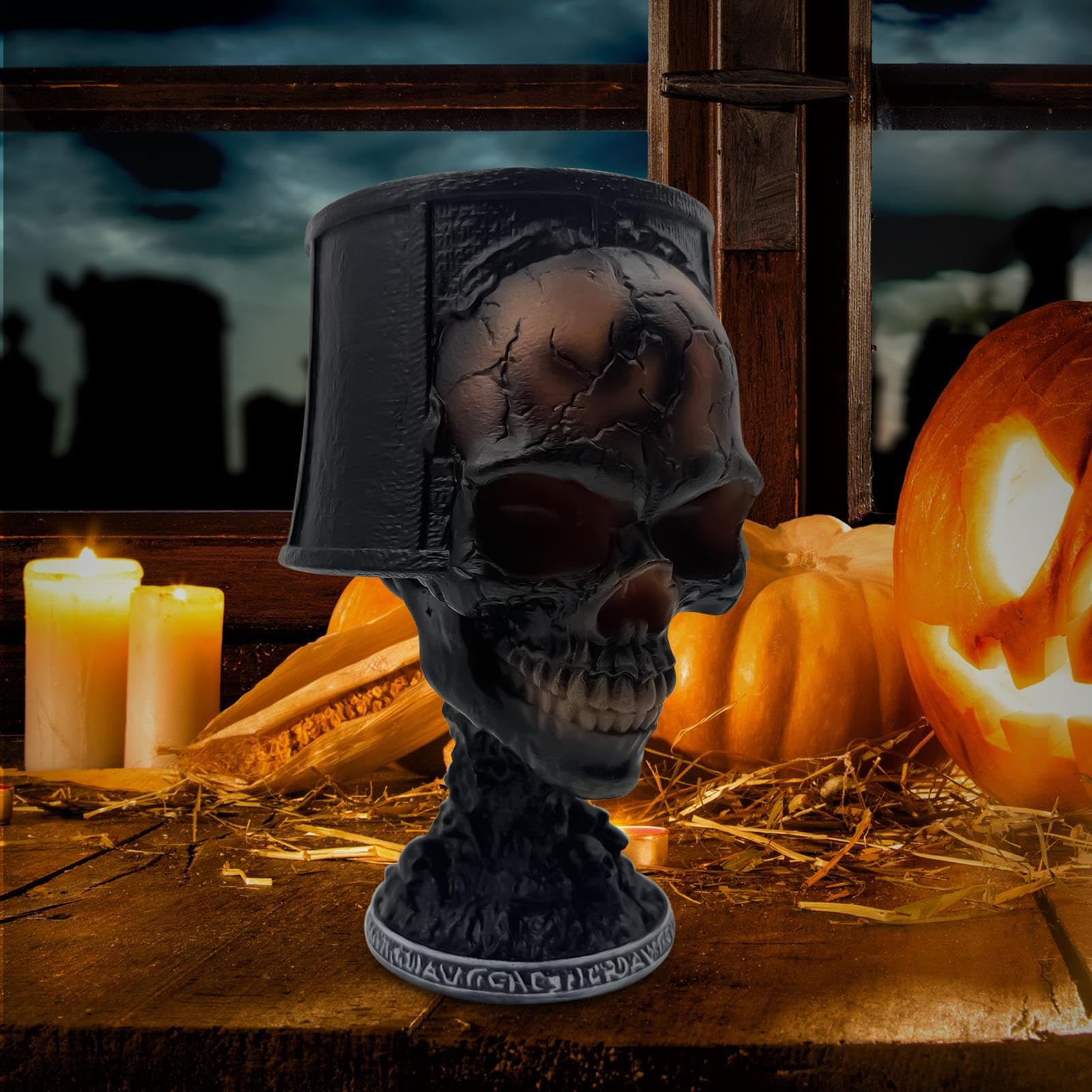 Generico Lampada Da Tavolo Gotica | Lampada Halloween Decor Scrivania - Luci Notturne Decorazioni Teschio Halloween, Decorazioni Casa Per Camera Da Letto E Soggiorno