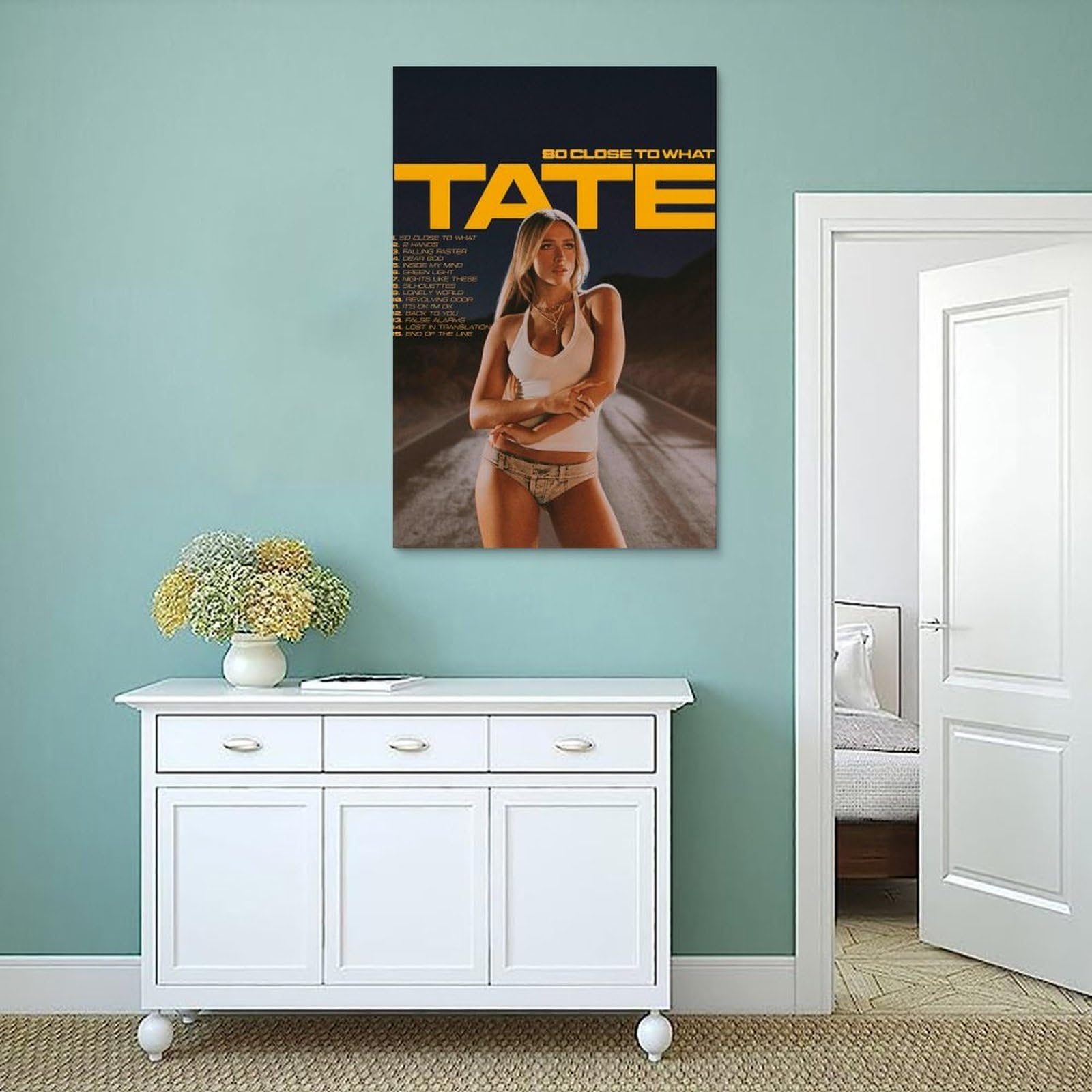 DWNARTS TATE MCRAE SO CLOSE TO WHAT Poster Hit Music Album Cover muurkunst popster canvas prints voor slaapkamer 20 x 30 cm Frame-stijl-2 DWNARTS TATE MCRAE SO CLOSE TO WHAT Poster Hit Music Album Cover muurkunst popster canvas prints voor slaapkamer 20 x 30 cm Frame-stijl-2
