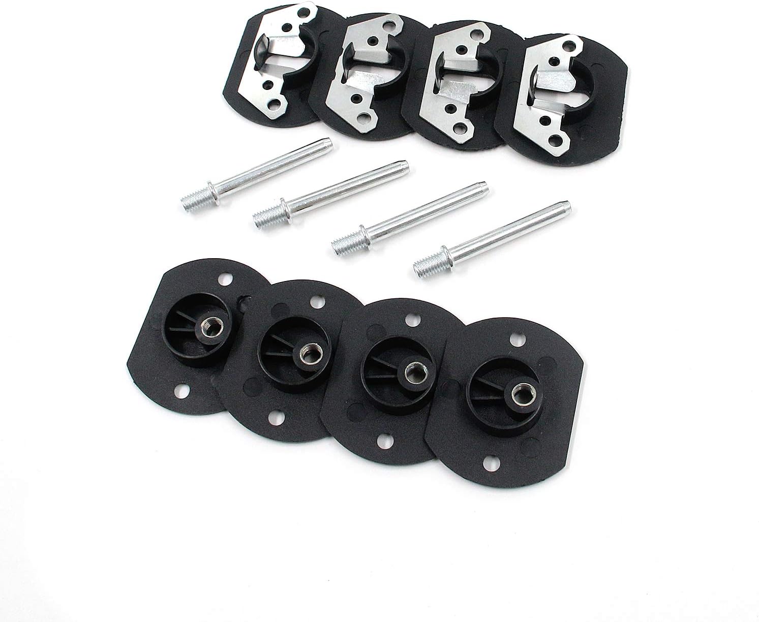 Geesatis 4 PCS Sectional Sofa Couch Connector Black Pin Style Furniture Connector Sectional Sofa Tool