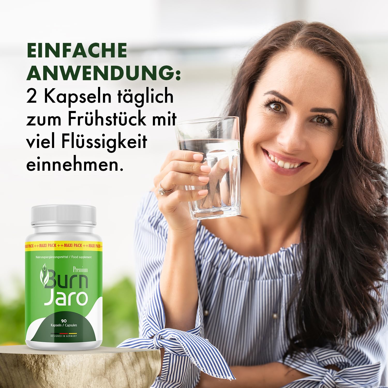 Burn Jaro Premium Kapseln | Für einen bewussten Lebensstil | 90 Kapseln