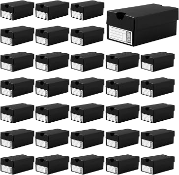 36 Pack Mini Sneaker Boxes for Party Favors 4.7 x 2.5 x 2 Inch Mini Shoe Gifts Boxes for Candies Cookies Snacks Sports Small Gift Case with Label for Wedding , Holiday, Birthday Party Favor Black