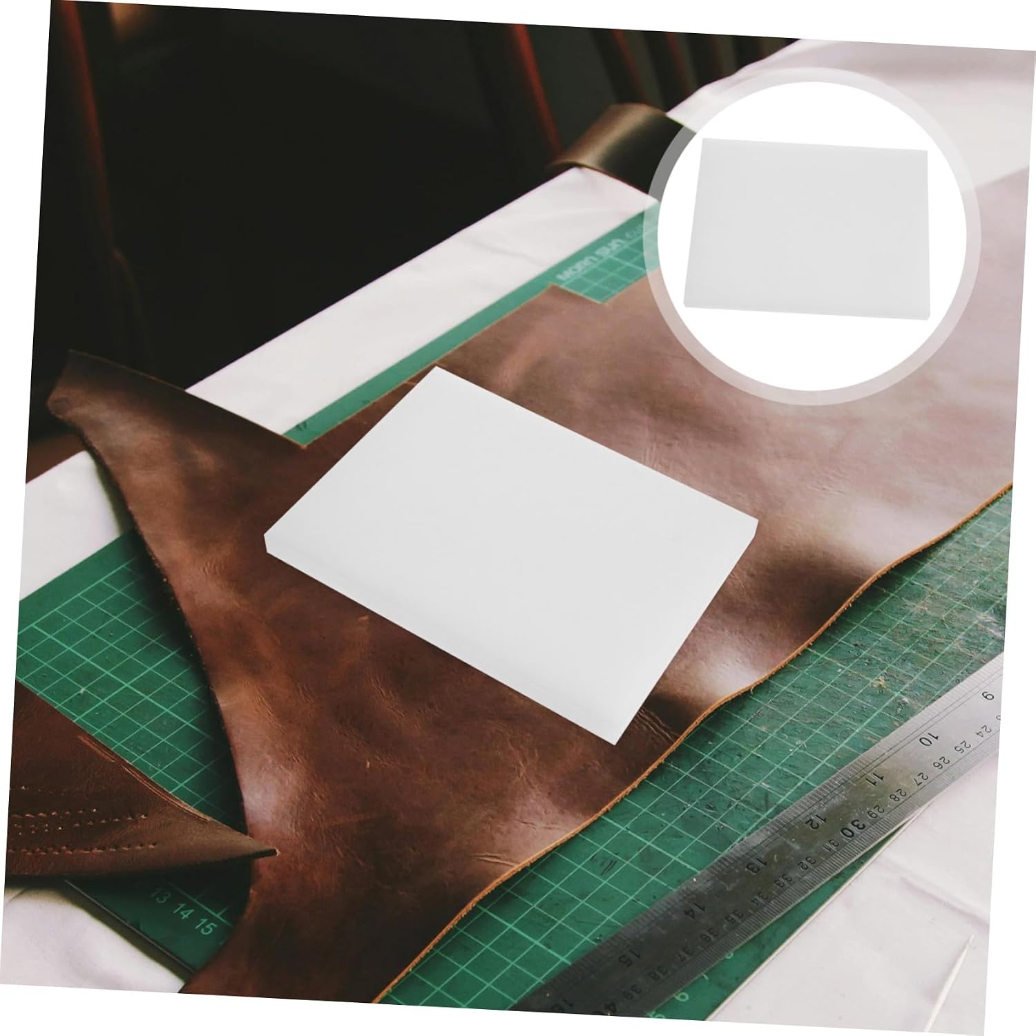 High Density Leather DIY Mat Punching Pad for Precise Cutting and Perforation Stable Cushion Leathercraft Tool for Professional and Hobby Crafting