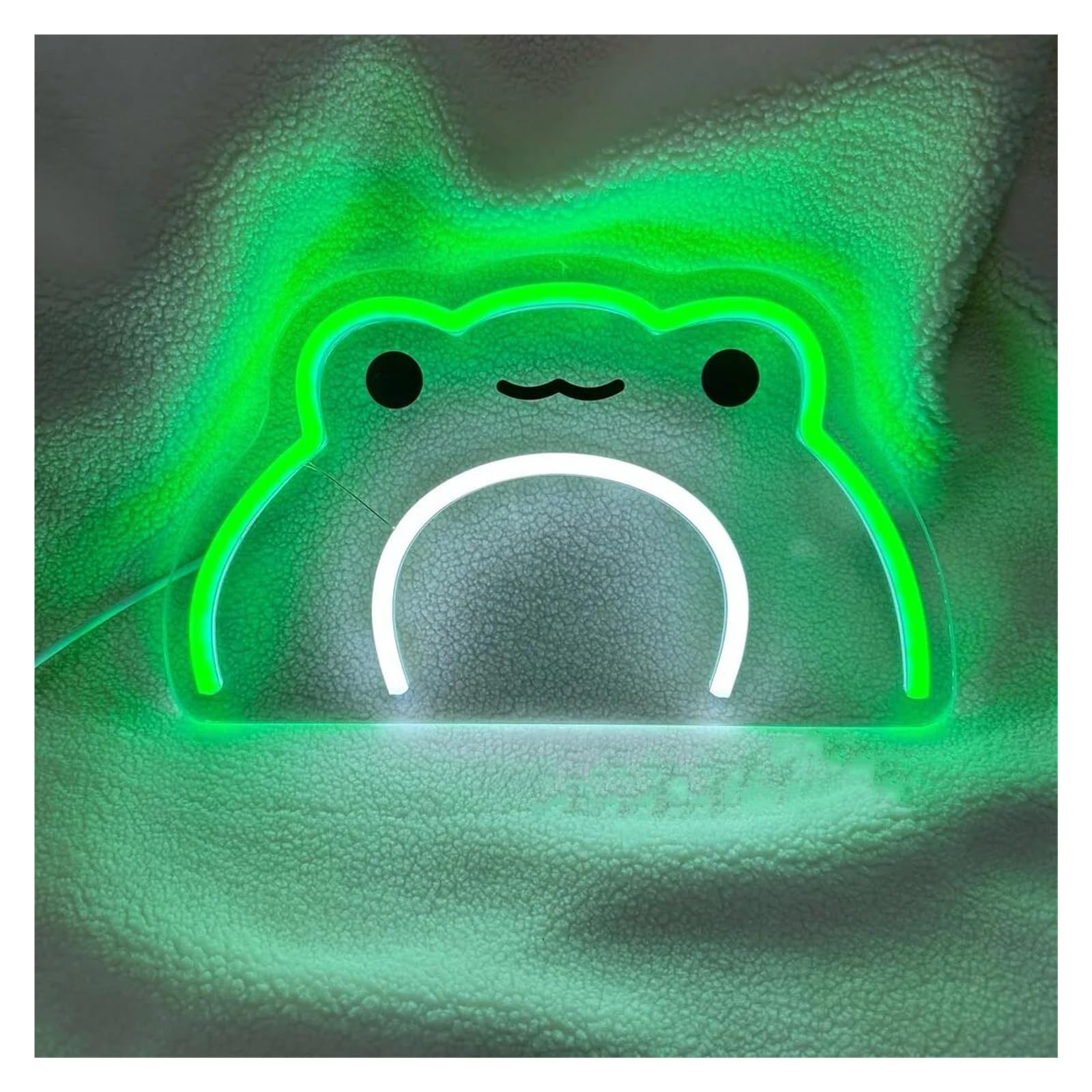 LEMST Signs Lamp Frog Neon Sign, Kawaii Frog Sign Wall Art, Game Room Decor, Neon Sign for Kids Room 30x17.7cm