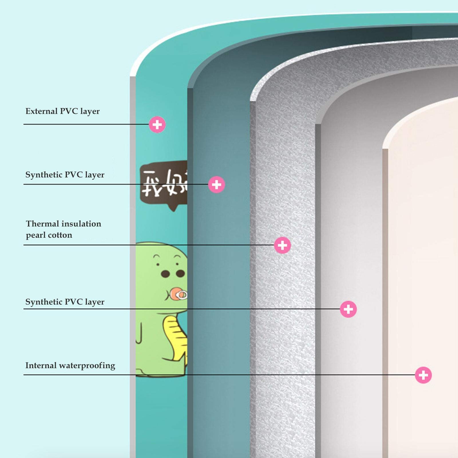 Vasca da Bagno Pieghevole Vasca da Bagno per Adulti Barile da Bagno per Uso Domestico Sudore da Bagno a Vapore Barile da Bagno in Piedi Vasca da Bagno per Box Doccia, Mantenimento