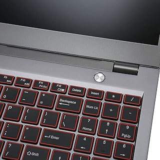 Laptop de 15,6 Polegadas, Leitor de Impressão Digital de Tela IPS FHD de até 4,5 GHz Teclado Numérico Leve 8 GB de RAM SSD de 128 GB para Office para Estudantes (8+128G plugue da ue)
