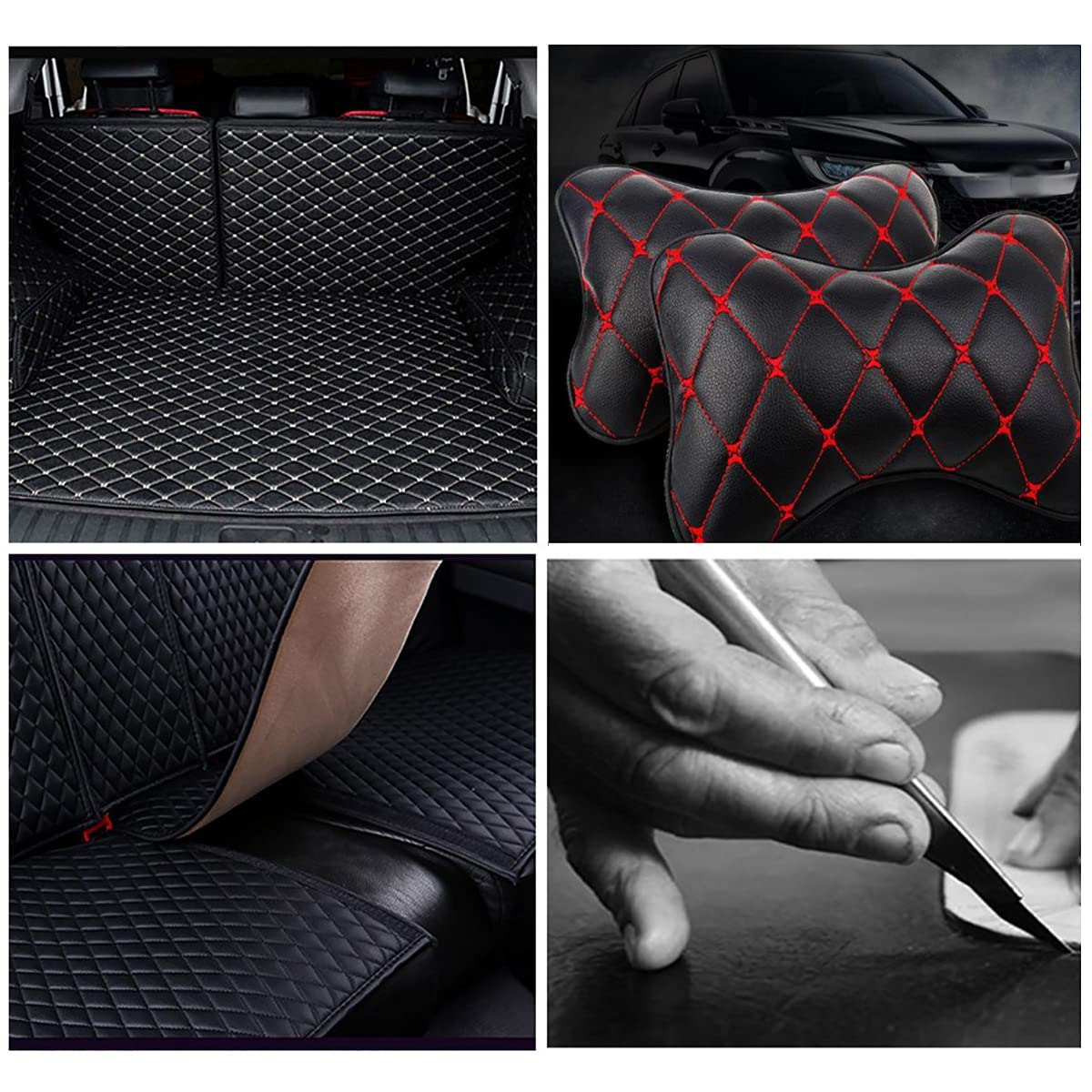 Genarbtes Kunstleder Polsterstoff Kunstledergewebe Vinyl-Ledertuch Strukturiertes Material Auto Boot Textil Diamantgitter Leder mit Lychee-Muster Braun(Size:5 x 1.38 m)