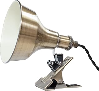 Ampoule クリップライト 照明 おしゃれ デスクライト E17 1灯 照明器具 間接照明 電球別売 アンティークゴールド LED スポットライト kucca クッカ クリップ