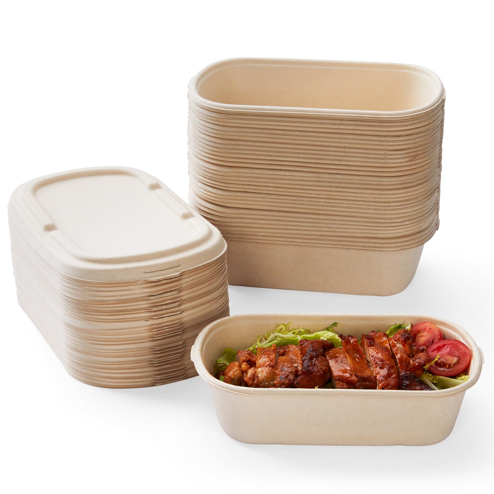 Amazon.com: HorizonNest [100% Eco-Friendly] Disposable Food 