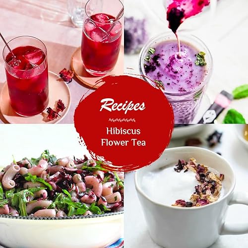 Miniatura 7 de BLUE TEA - Té de hibisco - 1.76 oz - Paquete de 2 (100 tazas) Suelto  Té de hierbas - A base de flores - No amargo - Sin cafeína - Sabor picante -